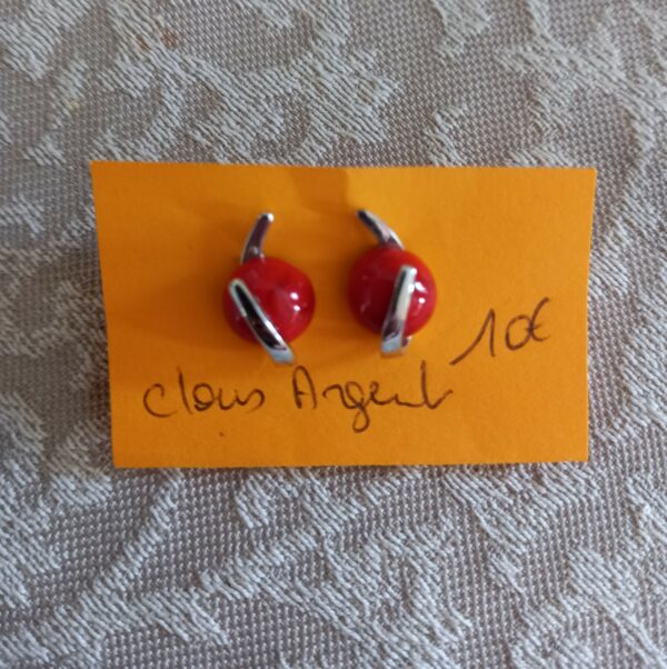 Clous oreilles argent (TE-1372)
