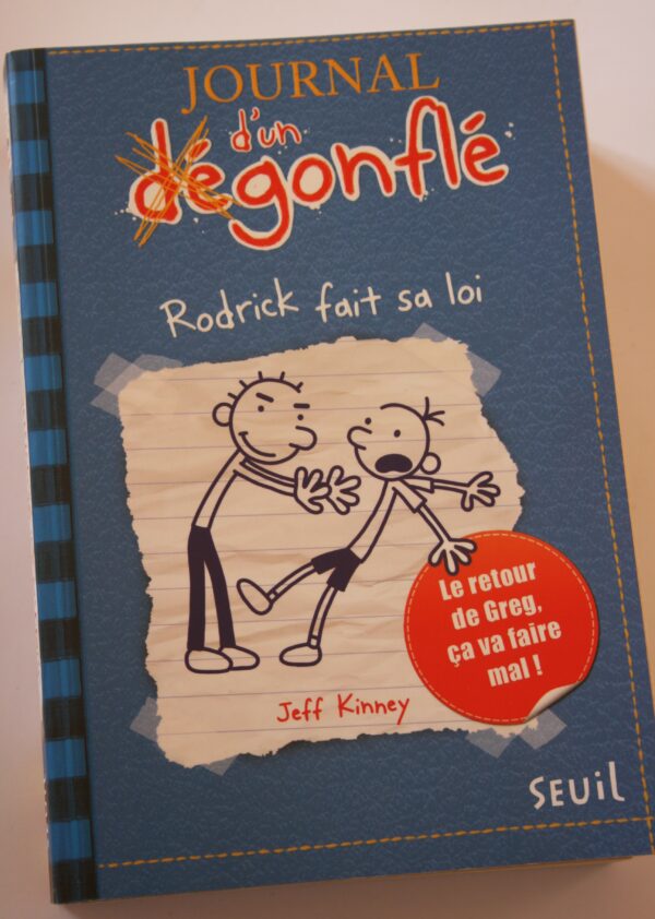 Livre Journal d'un dégonflé "Rodrick fait sa loi" (FO-1528)