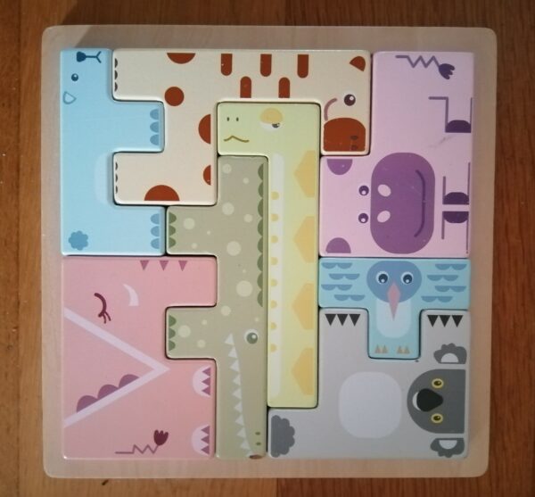 Puzzle à encastrement en bois 8 pièces (JO-1597)