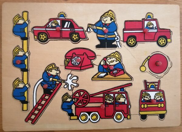 Puzzle à encastrement "Pompiers" (JO-1624)