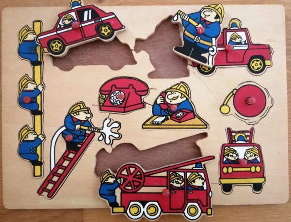 Puzzle à encastrement "Pompiers" (JO-1624) – Image 2