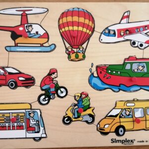 Puzzle à encastrement "Véhicules" (JO-1625)