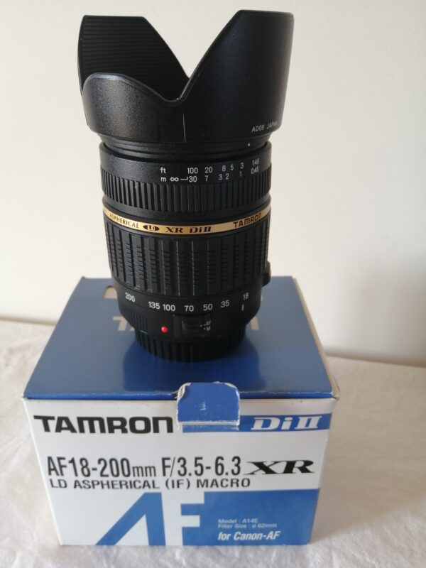 Zoom Tamron AF18-200 mm F/3.5-6.3 XR / Canon (EL-1668)