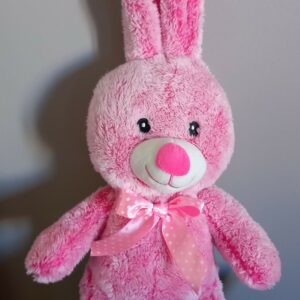 Peluche lapin rose (JO-1738)